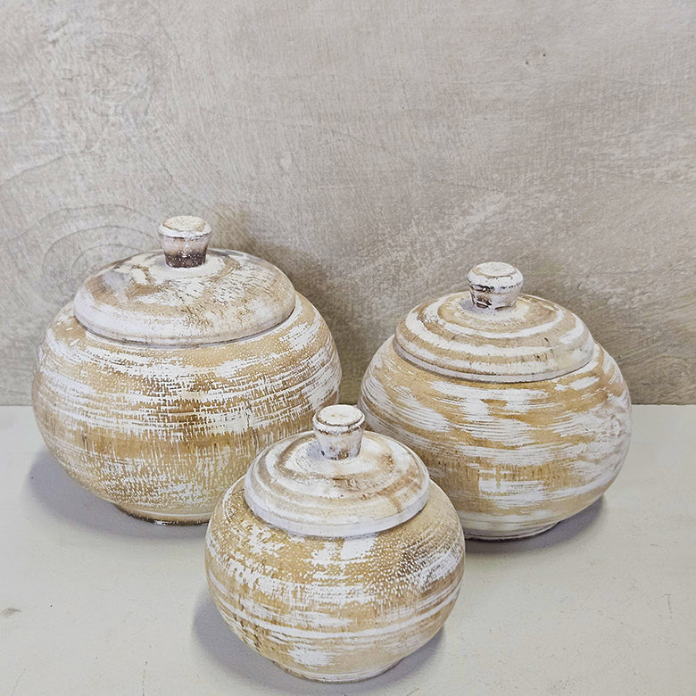 Houten potjes