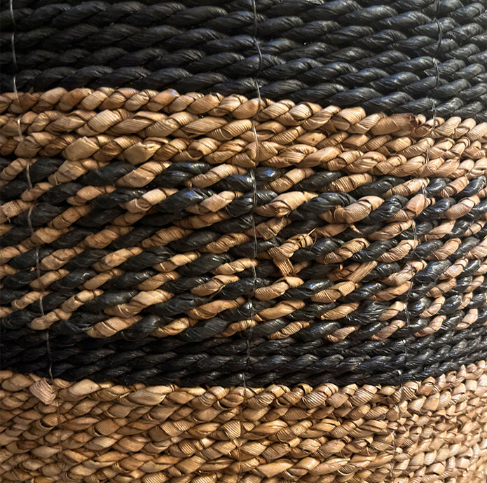 Mand met hengsels - zwart/naturel